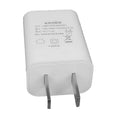 White 5V 1A USB mobile phone charger with CE and FCC certification marks