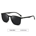 Men's polarized sunglasses with a PC frame in a choice of five colours, featuring UV400 protection.