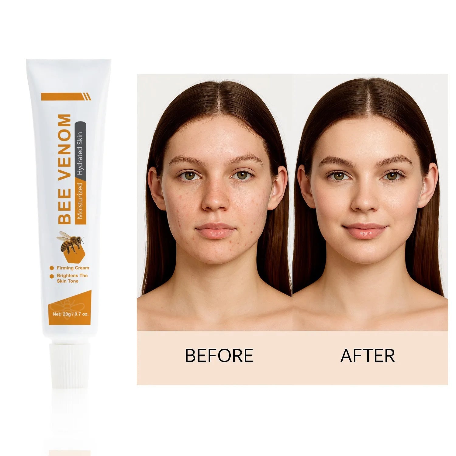 BEE Facial Neck Cream 20g jar packaging for face and neck moisturising skincare product