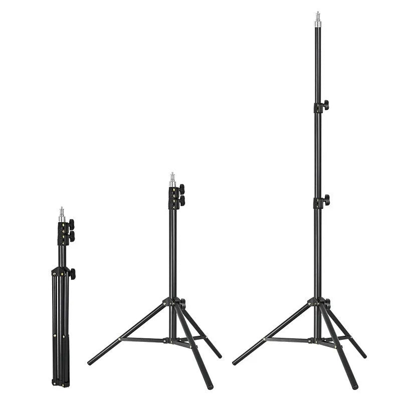 Frosted finish light stand tripod for photography with mobile phone holder and 5kg load capacity