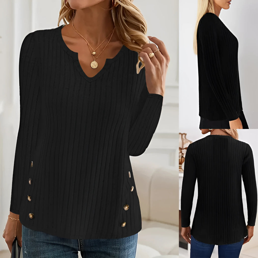 Men's casual knitted button sweater in solid colour with Japanese Korean styling