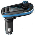 BT618C vehicle Bluetooth MP3 player with LCD screen, USB port, and 3.5mm audio jack for car use
