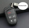 Silicone carbon fibre pattern key case for Dodge Chrysler Fiat car keys