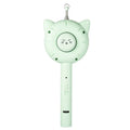 Multifunctional laser cat teaser stick with USB charging in green, white, and yellow colours on a white background