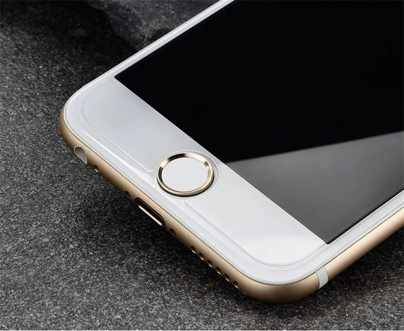 Tempered glass screen protector with 9H hardness and oleophobic coating for smartphones.