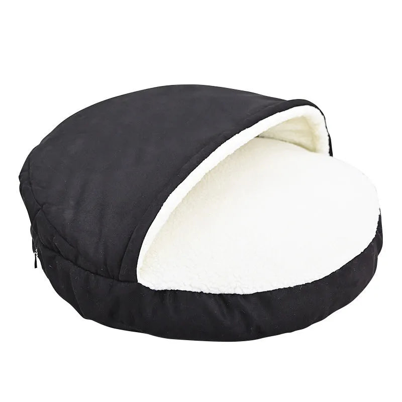 Brown removable washable cloth dog kennel for medium-sized dogs