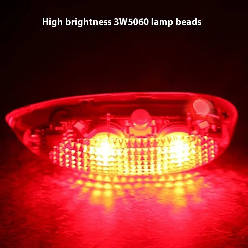 Three compact V3 wireless charging navigation lights with adhesive backing, shown in red, green, and white.