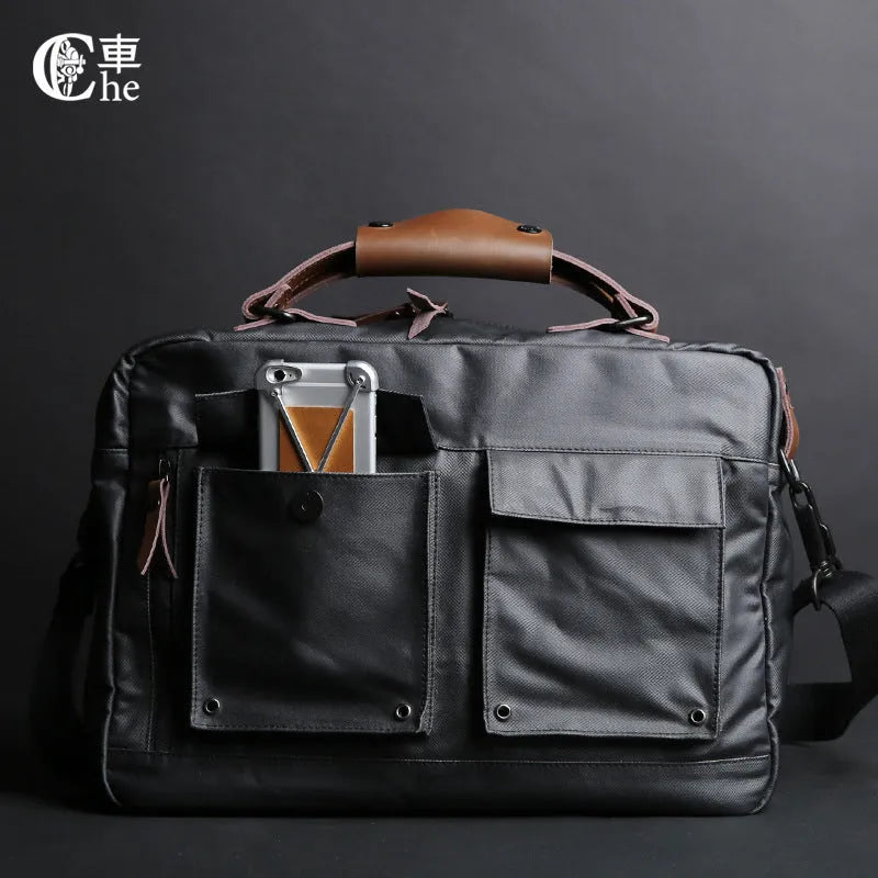 Dpark black laptop bag with single shoulder sling carrying a 15-inch laptop