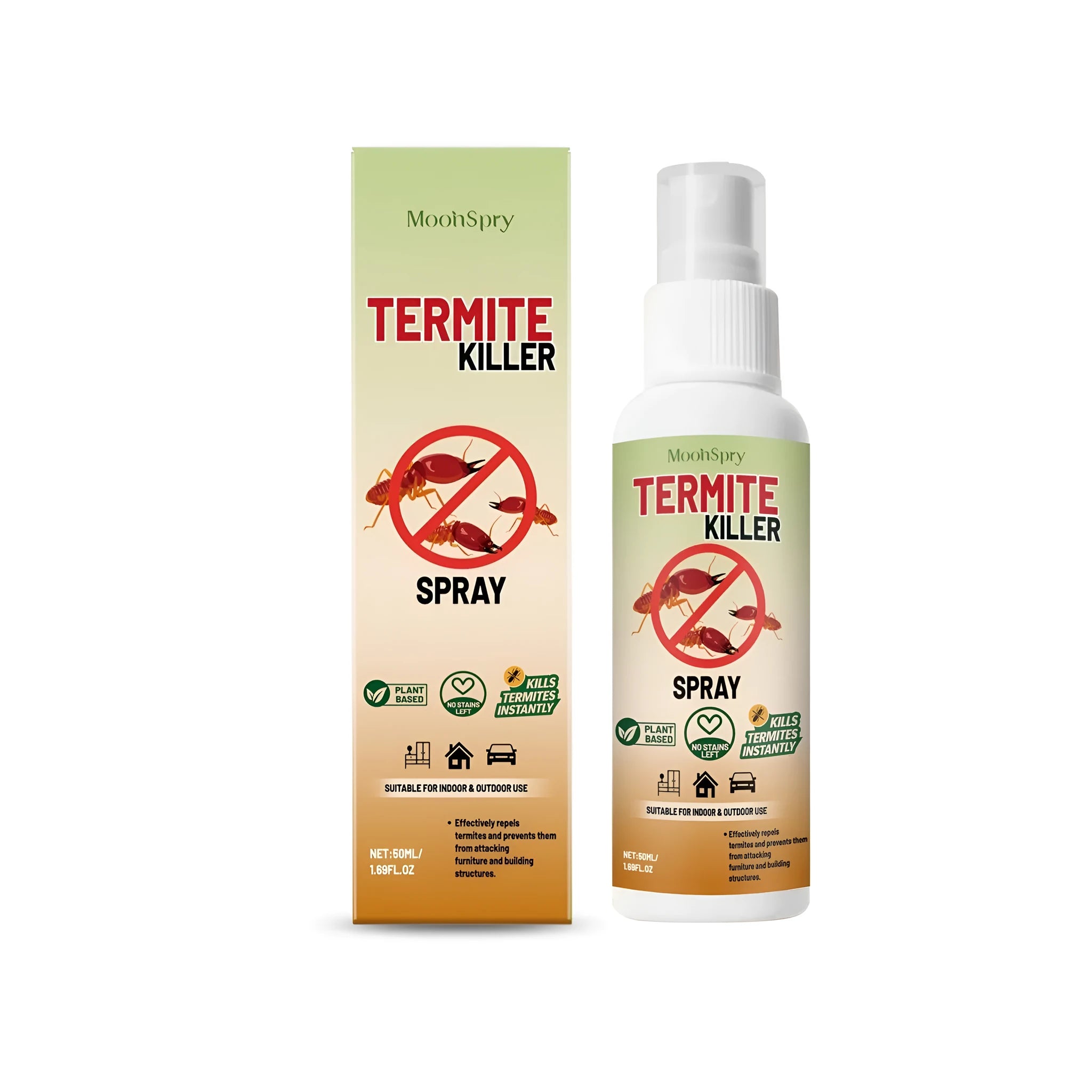50ml termite killer ant repellent spray bottle with insecticide formula