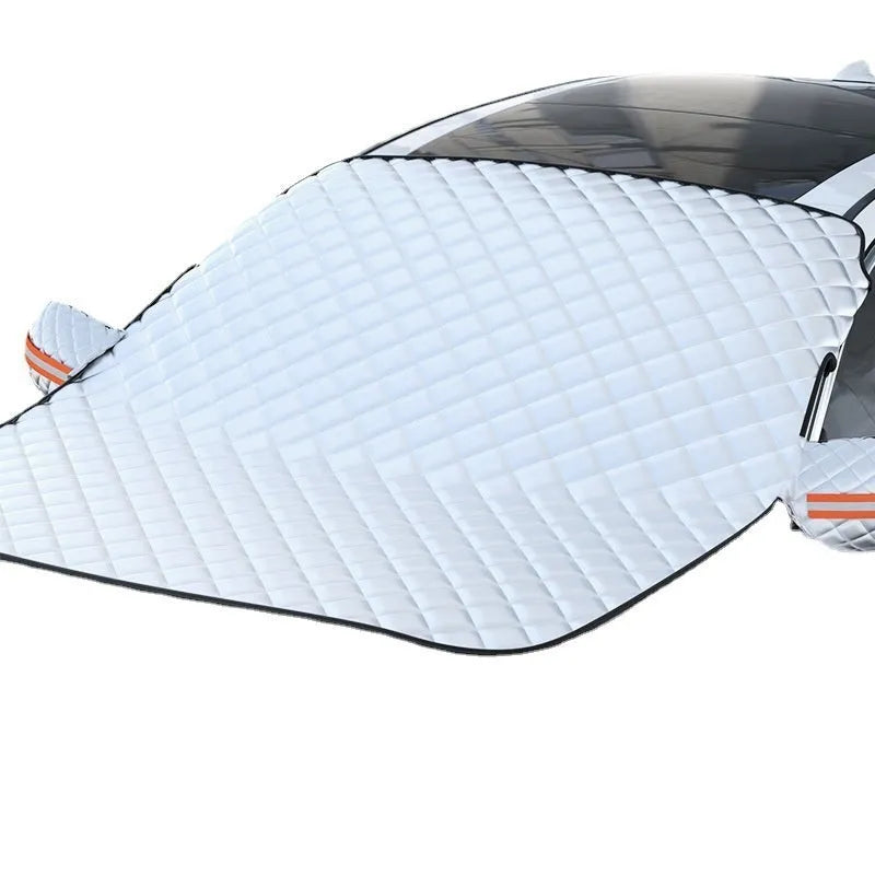 SUV car cover with aluminium foil material and reflective edge stripes