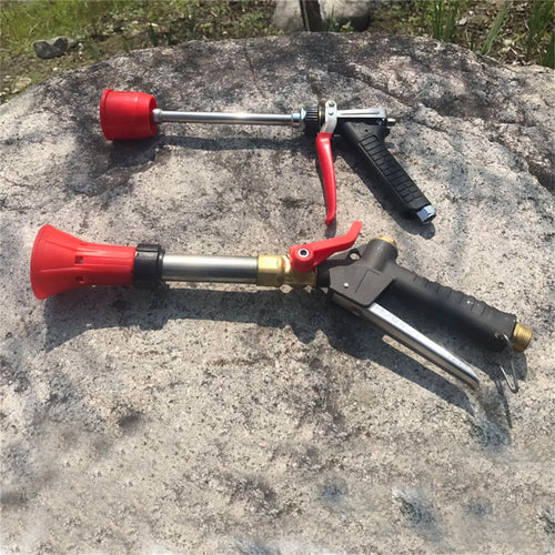 Submachine gun style adjustable high-pressure spray gun for agricultural pesticide spraying