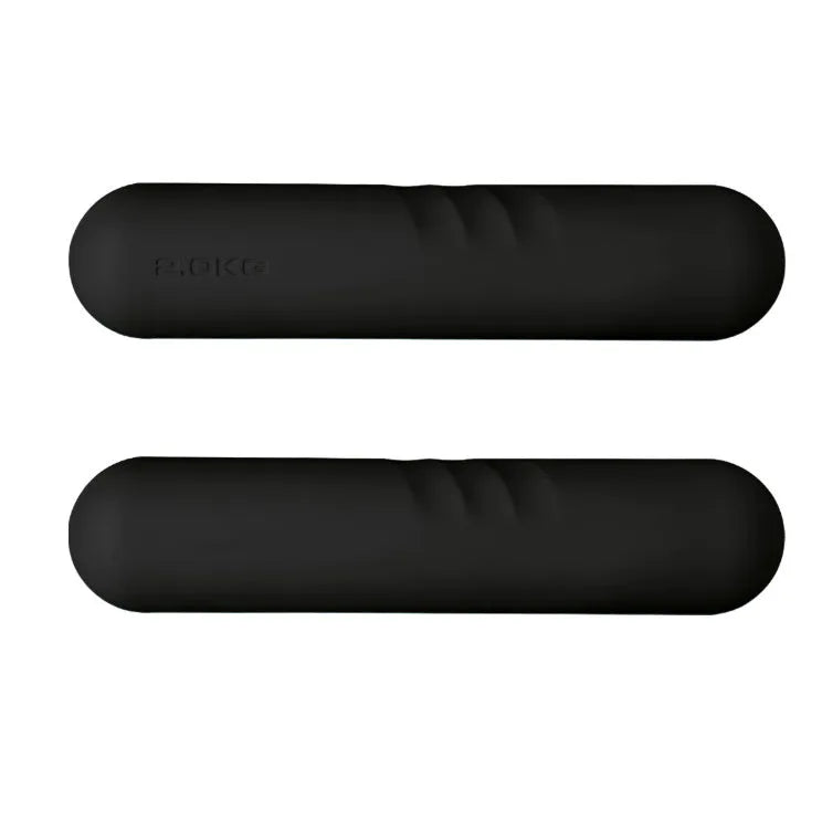 Hand-drawn dumbbell stick with silicone edging in various colours and weight options.