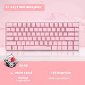 82-key mechanical keyboard with white backlight and metal construction