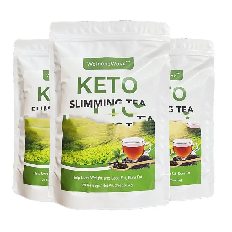 Assortment of herbal tea bags for a 28-day women's beauty and body wellness programme.