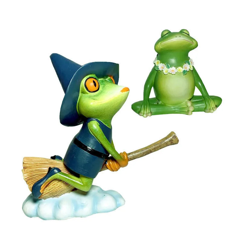 Magic yoga frog home ornament with European style design in RDW123 colour