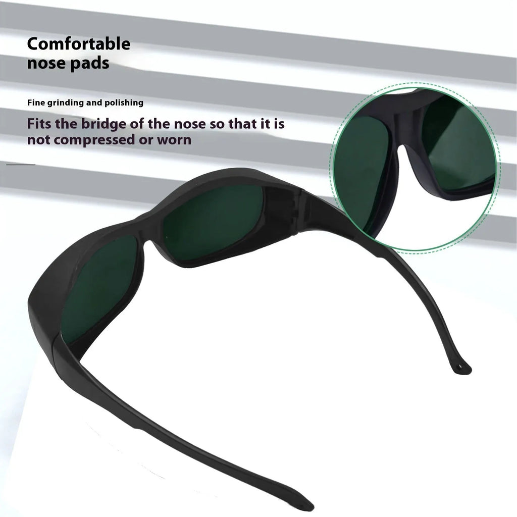 Photon skin rejuvenation and welding anti-glare laser protection goggles.