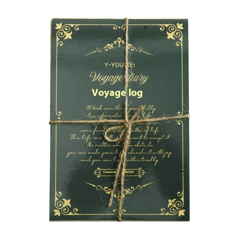 Printed retro literary notebook decorative paper letter in vintage colour theme