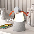 Gray 3-in-1 magnetic wireless charging Bluetooth speaker night light with built-in lithium battery