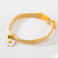 Adjustable cat collar with bell pendant and bow tie decoration for small pets