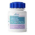 Bottle of 180 pet probiotic tablets for digestive support in cats and dogs