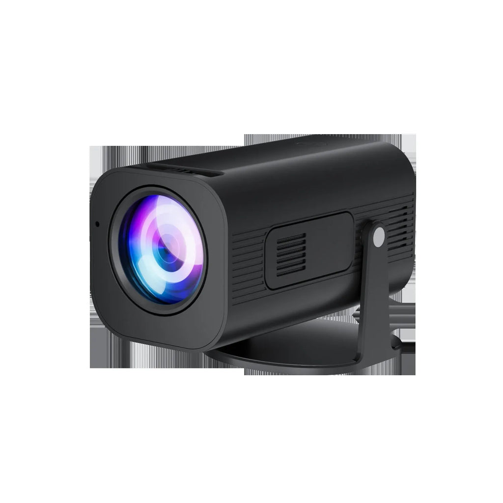 P330 portable mini projector in black or white with remote control and accessories