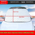 SUV car cover with aluminium foil material and reflective edge stripes