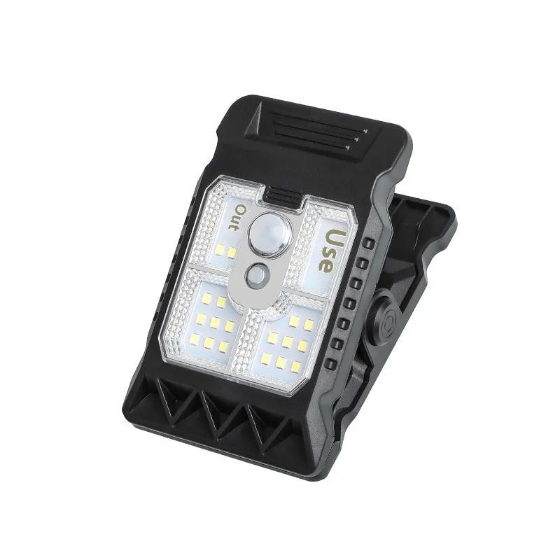 Intelligent induction clip lamp with IP65 waterproof rating and clip mounting
