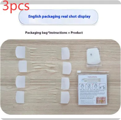 V27 neck pattern sling firming tape set with skin-coloured adhesive and 20 replacement patches