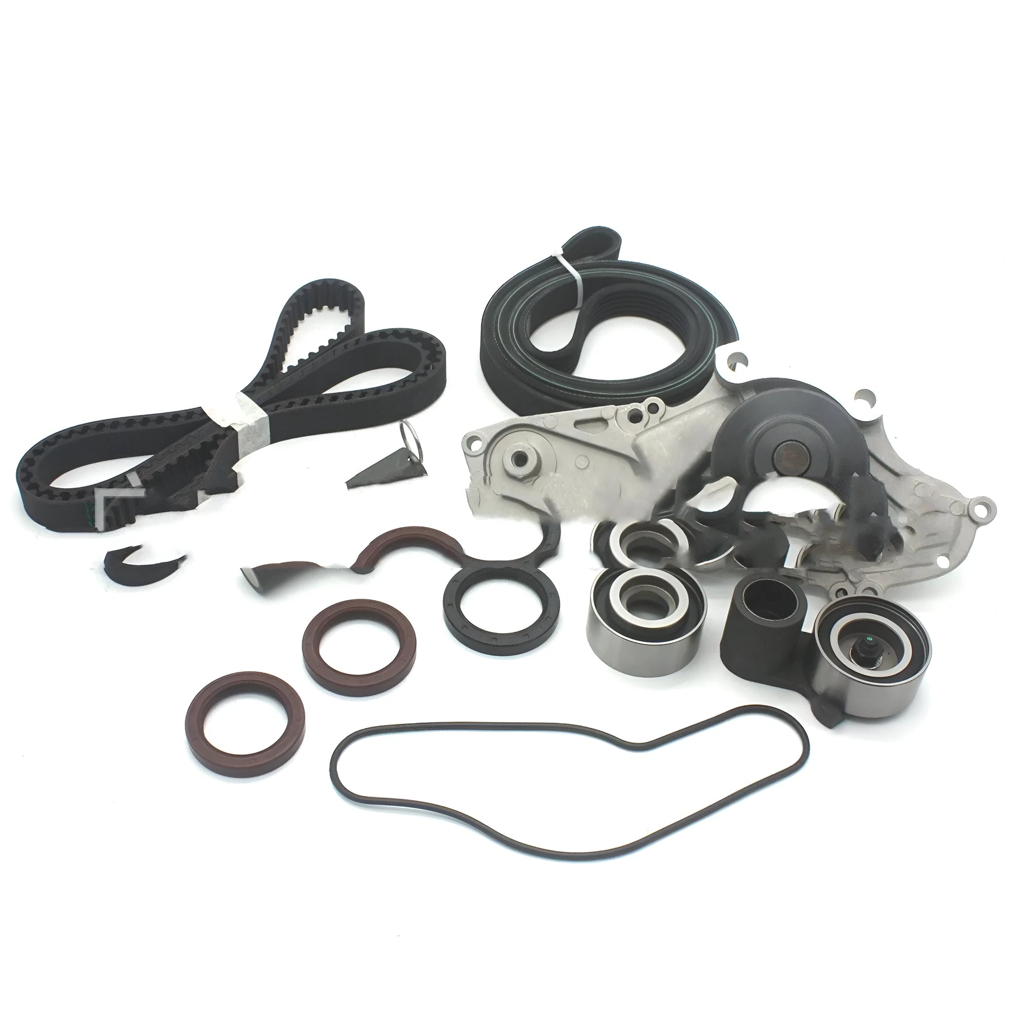 Metal car belt and water pump assembly component measuring 28x18x16mm for engine cooling systems