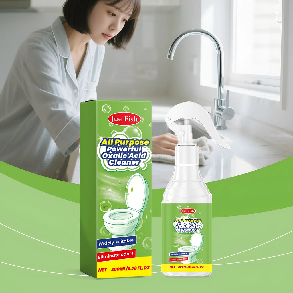 Multi-functional household grease cleaning spray 200ml in a white and blue bottle