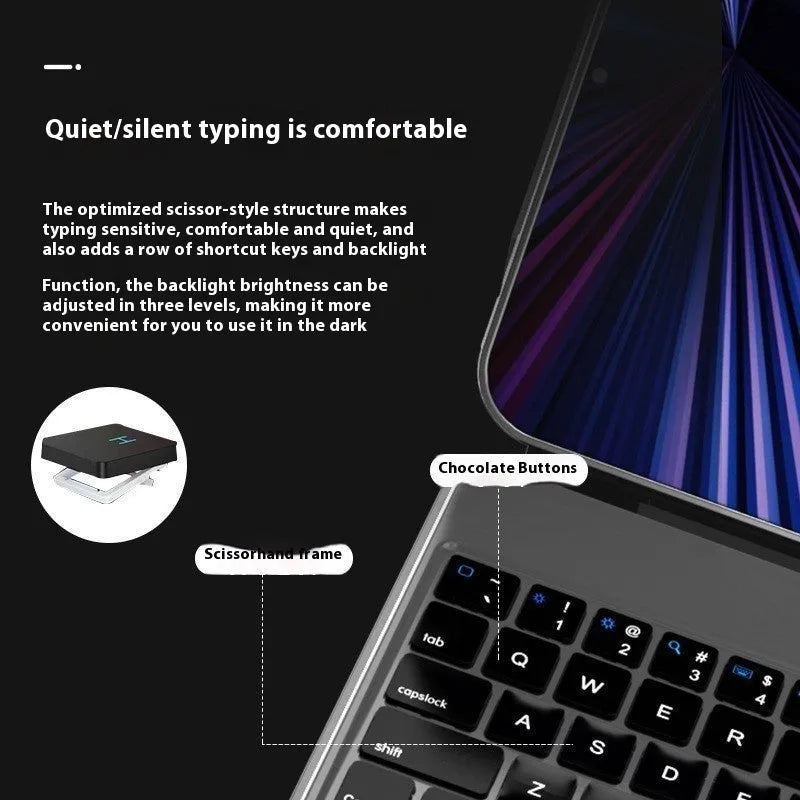 iPad magnetic Bluetooth keyboard in multiple colours with protective cover
