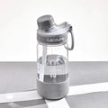 Grey, green and pink heat-resistant plastic straw cups in 520ml, 780ml and 1000ml sizes.