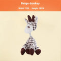 Soft plush puppy chew toy in animal character style for teething relief and companionship