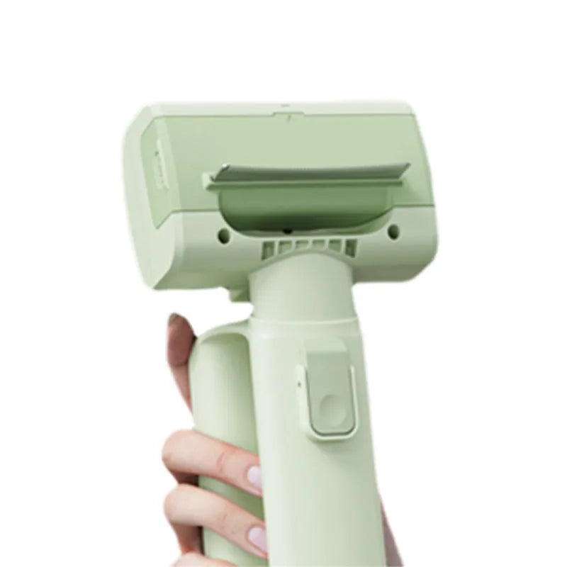 Multifunctional pet beauty cleaner 70W with PVC construction and six grooming attachments in bean green