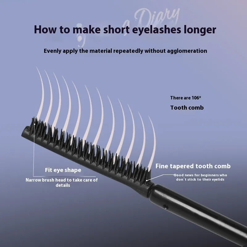 Long Curling Long-lasting Setting Mascara tube in black and brown colour options