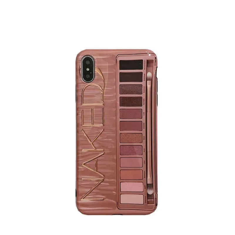 Silicone iPhone case with eye shadow colour finish in flesh tone on iPhone 11 Pro Max