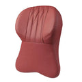 Four Seasons universal automotive headrest with embroidery leather cover in Classic Black colour
