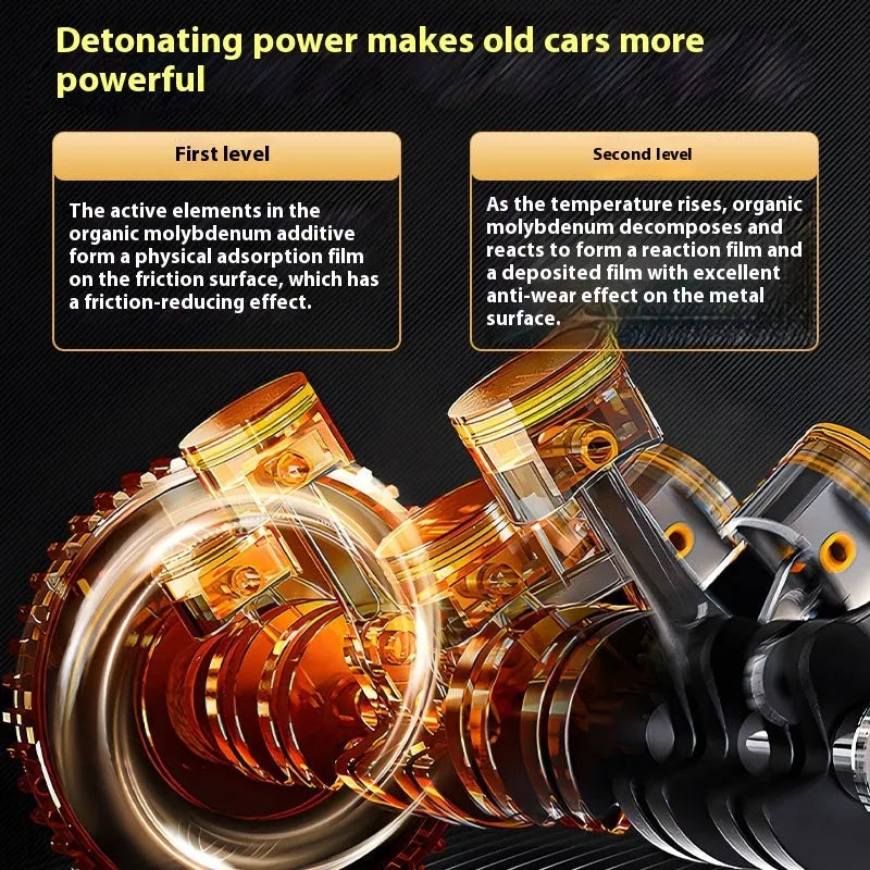 60ml engine oil additive in white container for anti-wear engine protection