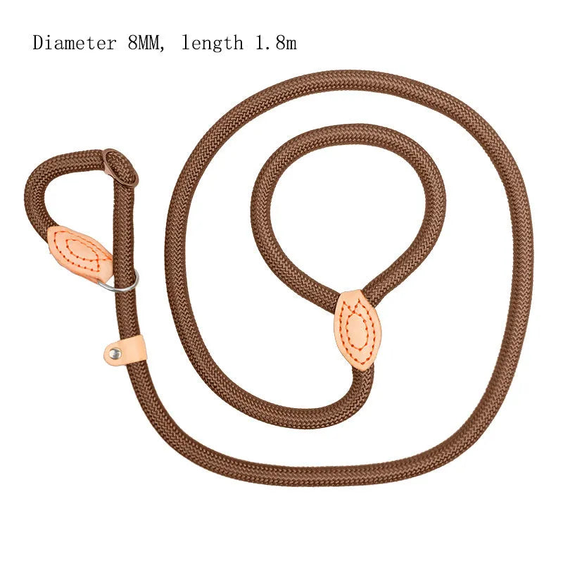 Dog training leash with blast collar mechanism in black, blue, coffee, red or white colour options