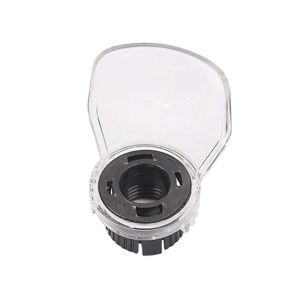 Transparent plastic horn protective cover for Delta industrial tools with 17.5-19mm thread port.
