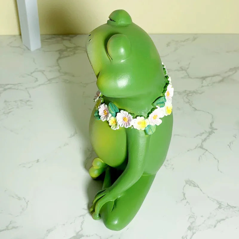 Magic yoga frog home ornament with European style design in RDW123 colour