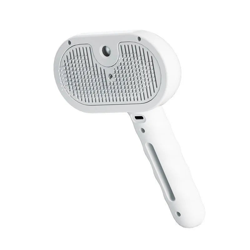 Plastic pet spray hair comb with water mist humidifier for dog and cat grooming