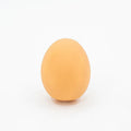 Egg-shaped dog toy with sound simulation for teeth cleaning and interactive play