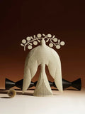 Handmade iron flying bird ornament with ancient Chinese style design for cabinet display