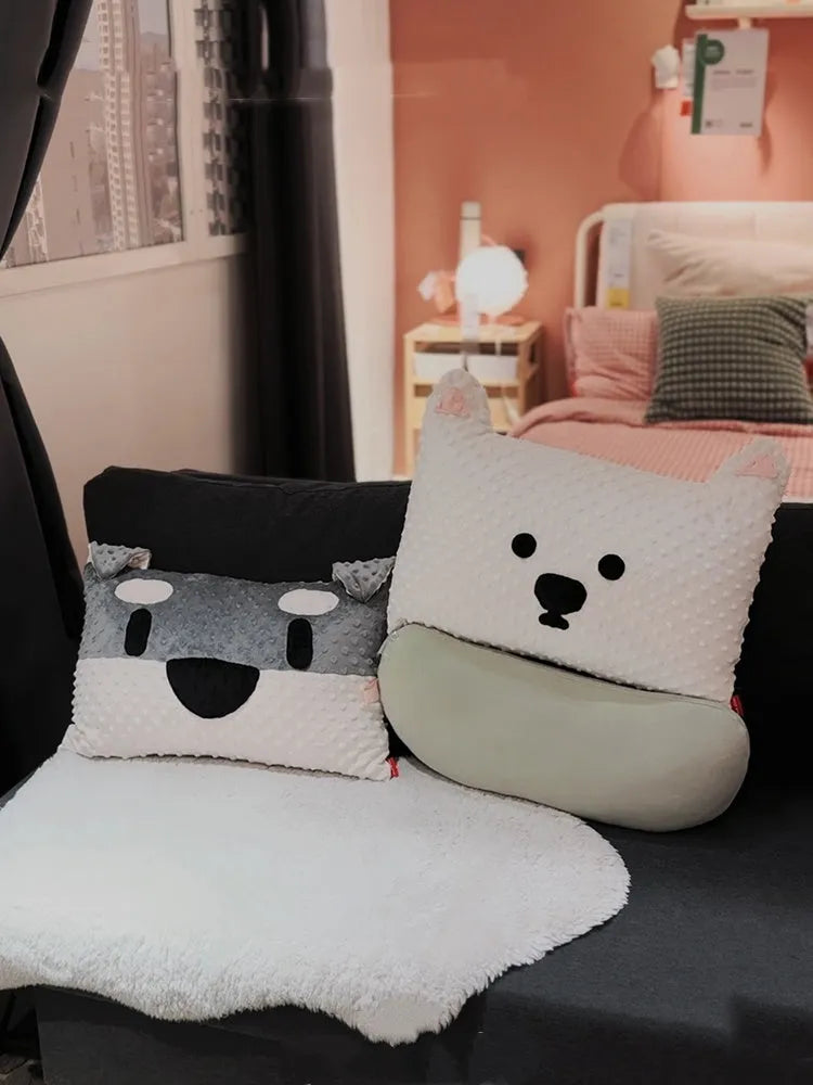 West Highland puppy design cushion with blended fabric and pp cotton filling