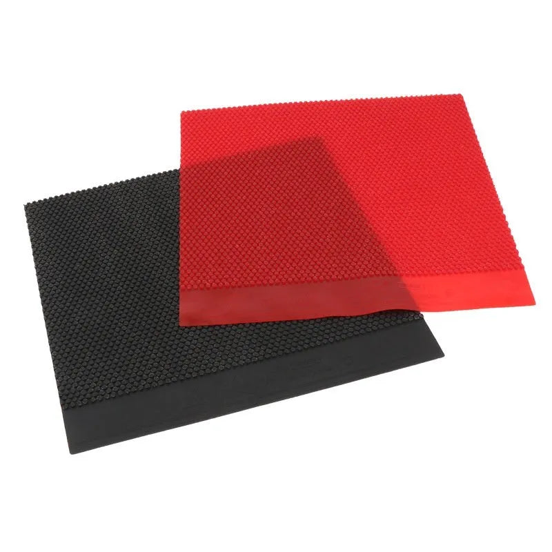 Single table tennis rubber sheet with small particle surface in black colour