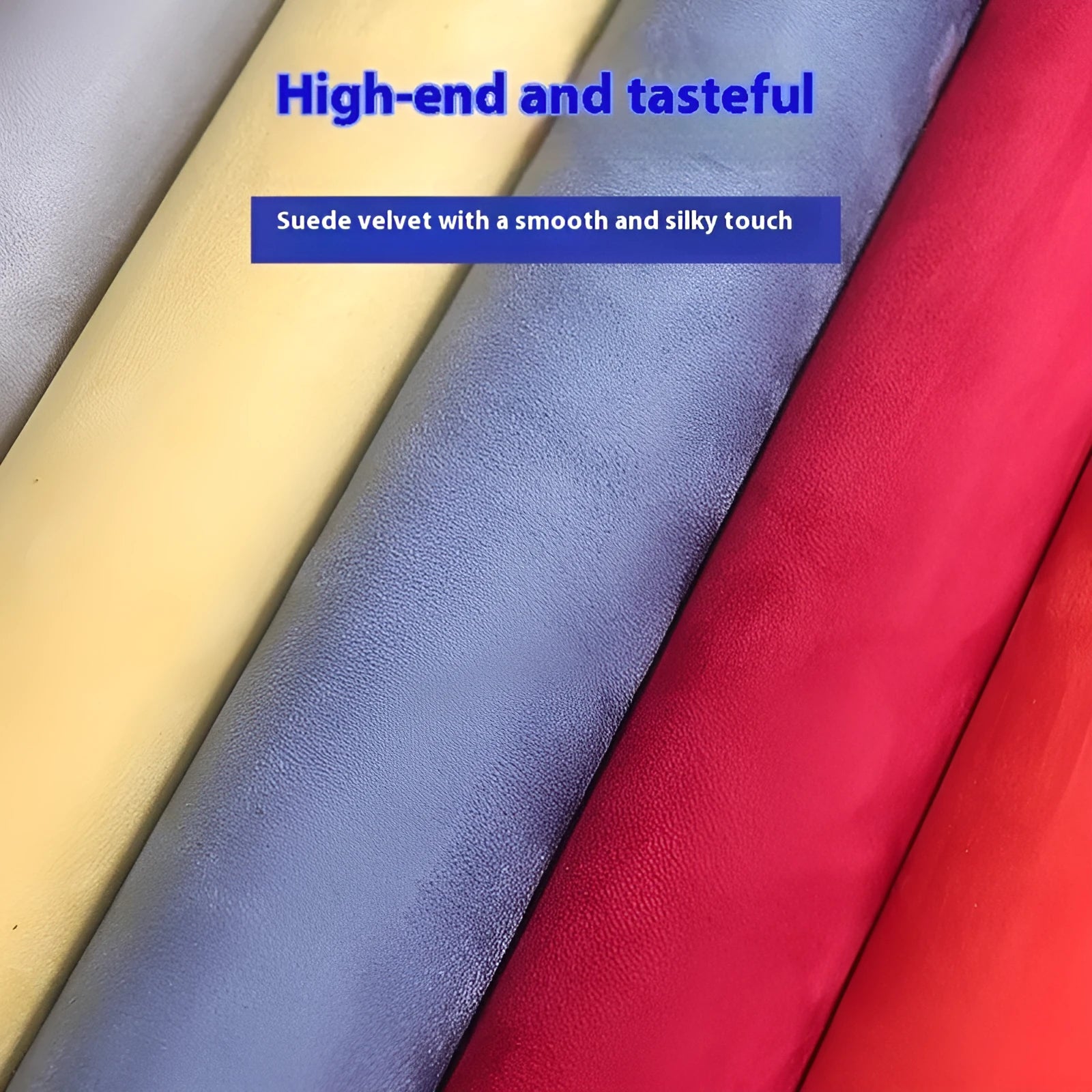 Roll of black self-adhesive leather suede material with a 0.5mm thickness for DIY projects.