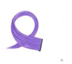 60cm gradient curly hair wig patch in mixed silk material showing colour options