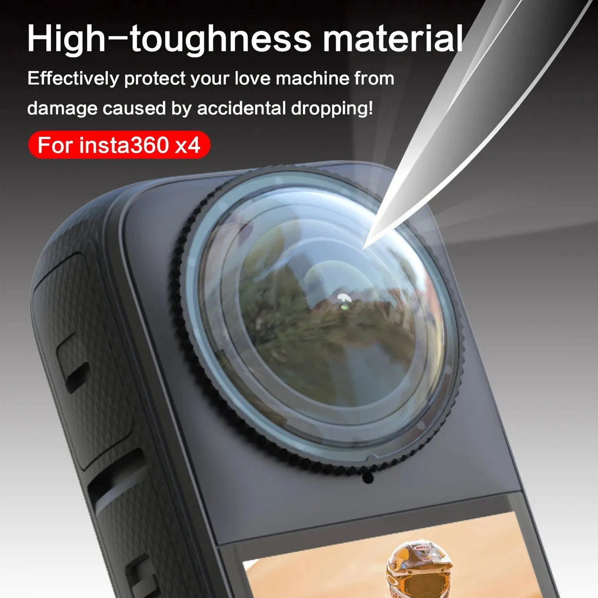 Insta360 X4 lens protective glasses rotating glass plastic accessories two-piece set