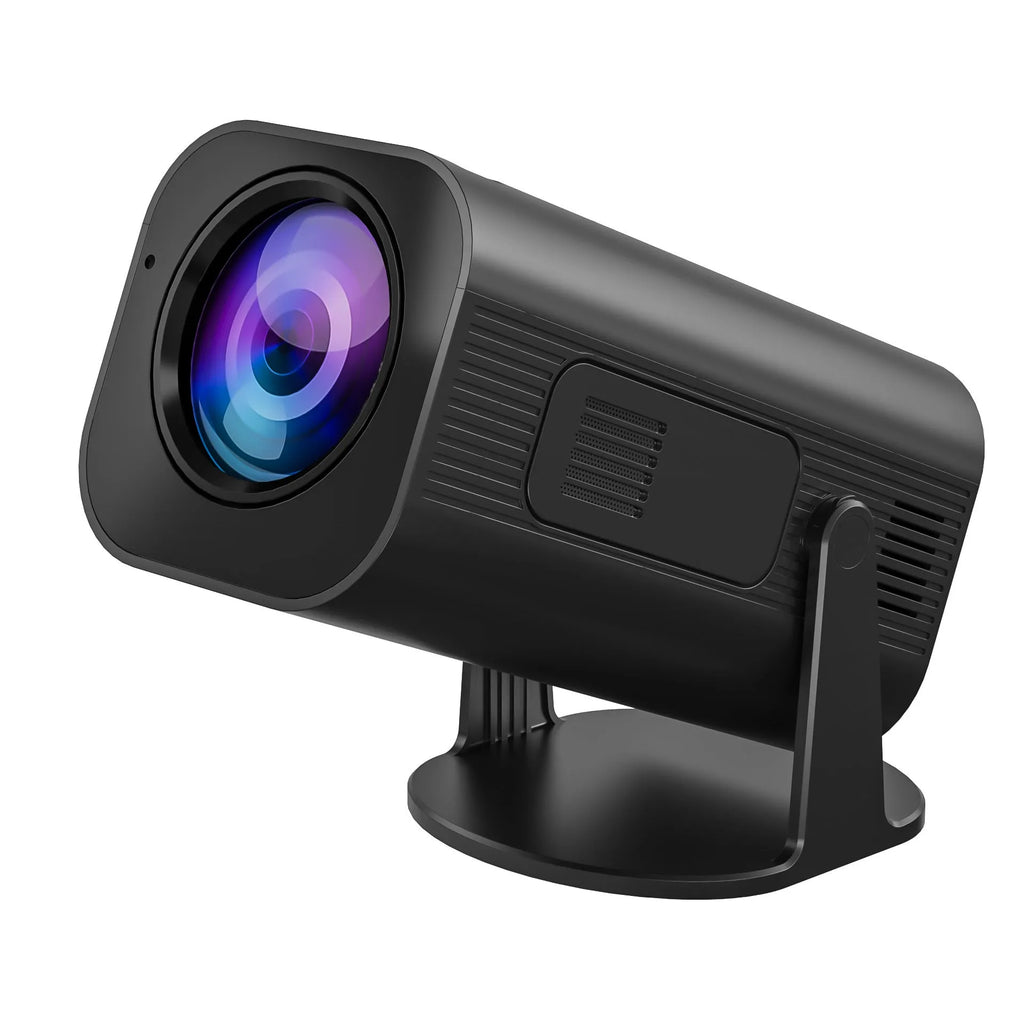 P330 portable mini projector in black or white with remote control and accessories